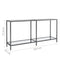 vidaXL Console Table Transparent 160x35x75.5 cm Tempered Glass