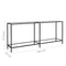 vidaXL Console Table Transparent 180x35x75.5 cm Tempered Glass