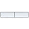vidaXL Console Table White 180x35x75.5 cm Tempered Glass