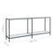 vidaXL Console Table White 180x35x75.5 cm Tempered Glass