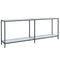 vidaXL Console Table White 200x35x75.5 cm Tempered Glass