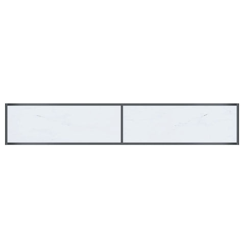 vidaXL Console Table White 200x35x75.5 cm Tempered Glass