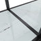 vidaXL Console Table White 200x35x75.5 cm Tempered Glass