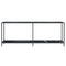 vidaXL Console Table Black 200x35x75.5 cm Tempered Glass