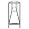 vidaXL Console Table Transparent 220x35x75.5 cm Tempered Glass