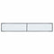vidaXL Console Table White 220x35x75.5 cm Tempered Glass