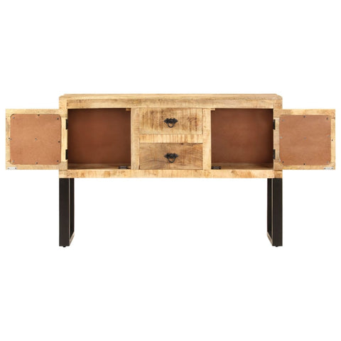 vidaXL Sideboard 110x30x74 cm Rough Mango Wood