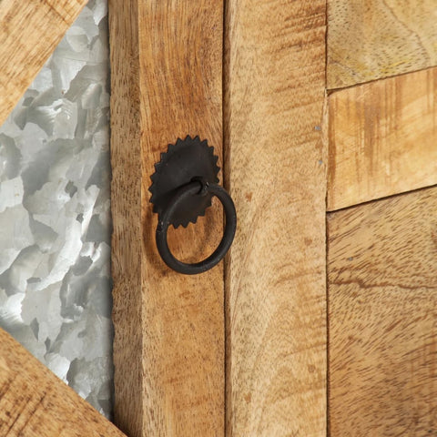 vidaXL Sideboard 110x30x74 cm Rough Mango Wood