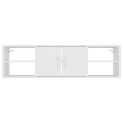 vidaXL Wall Shelf White 102x30x29 cm Engineered Wood