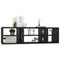 vidaXL Wall Shelf Black 102x30x29 cm Engineered Wood