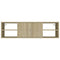 vidaXL Wall Shelf Sonoma Oak 102x30x29 cm Engineered Wood