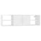 vidaXL Wall Shelf High Gloss White 102x30x29 cm Engineered Wood