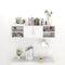 vidaXL Wall Shelf High Gloss White 102x30x29 cm Engineered Wood