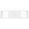 vidaXL Wall Shelf High Gloss White 102x30x29 cm Engineered Wood