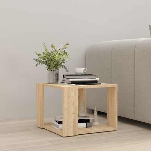 vidaXL Coffee Table Sonoma Oak 40x40x30 cm Engineered Wood