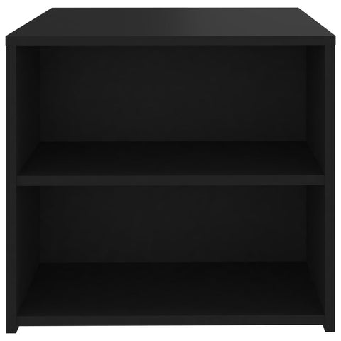 vidaXL Side Table Black 50x50x45 cm Engineered Wood
