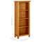 vidaXL 4-Tier Bookcase 45x22x110 cm Solid Oak Wood