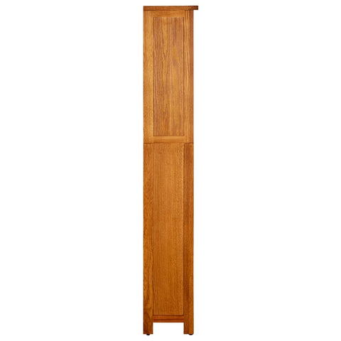 vidaXL 5-Tier Bookcase 45x22x140 cm Solid Oak Wood