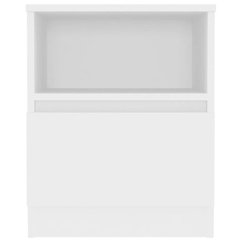 vidaXL Bed Cabinet White 40x40x50 cm Engineered Wood
