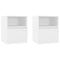vidaXL Bed Cabinets 2 pcs White 40x40x50 cm Engineered Wood