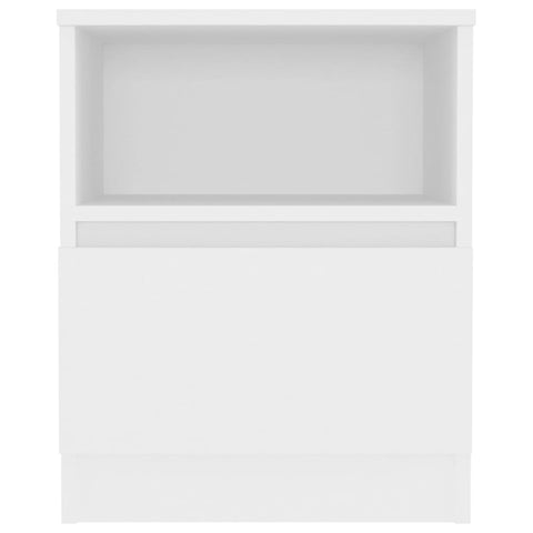 vidaXL Bed Cabinets 2 pcs White 40x40x50 cm Engineered Wood
