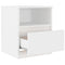 vidaXL Bed Cabinets 2 pcs White 40x40x50 cm Engineered Wood