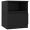 vidaXL Bed Cabinets 2 pcs Black 40x40x50 cm Engineered Wood
