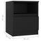 vidaXL Bed Cabinets 2 pcs Black 40x40x50 cm Engineered Wood