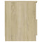 vidaXL Bed Cabinet Sonoma Oak 40x40x50 cm Engineered Wood