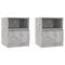 vidaXL Bed Cabinets 2 pcs Concrete Grey 40x40x50 cm Engineered Wood