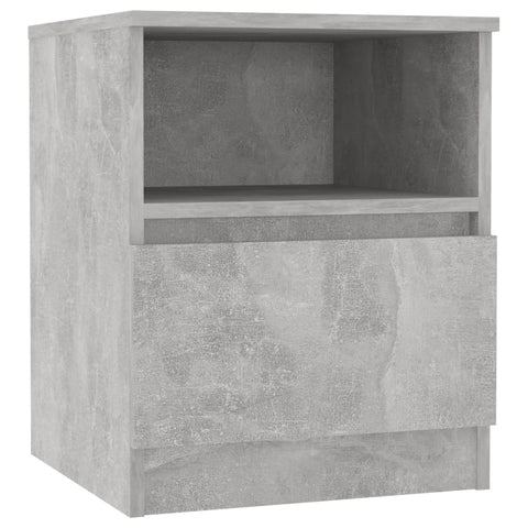vidaXL Bed Cabinets 2 pcs Concrete Grey 40x40x50 cm Engineered Wood