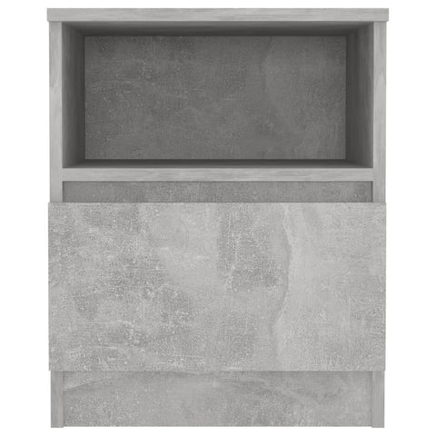 vidaXL Bed Cabinets 2 pcs Concrete Grey 40x40x50 cm Engineered Wood