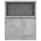 vidaXL Bed Cabinets 2 pcs Concrete Grey 40x40x50 cm Engineered Wood
