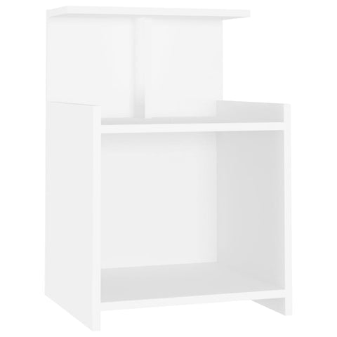 vidaXL Bed Cabinet White 40x35x60 cm Engineered Wood