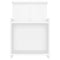 vidaXL Bed Cabinet White 40x35x60 cm Engineered Wood