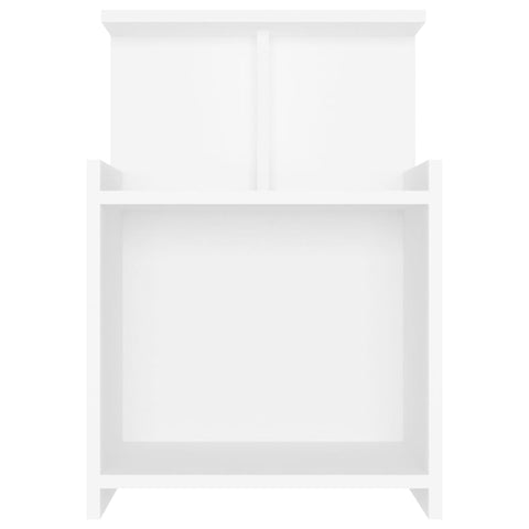 vidaXL Bed Cabinets 2 pcs White 40x35x60 cm Engineered Wood