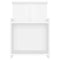 vidaXL Bed Cabinets 2 pcs White 40x35x60 cm Engineered Wood