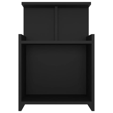 vidaXL Bed Cabinet Black 40x35x60 cm Engineered Wood