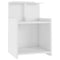 vidaXL Bed Cabinet High Gloss White 40x35x60 cm Engineered Wood