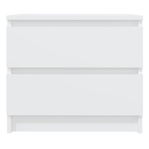 vidaXL Bed Cabinet White 50x39x43.5 cm Engineered Wood