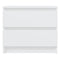 vidaXL Bed Cabinet White 50x39x43.5 cm Engineered Wood