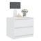 vidaXL Bed Cabinet White 50x39x43.5 cm Engineered Wood
