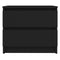 vidaXL Bed Cabinet Black 50x39x43.5 cm Engineered Wood