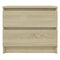 vidaXL Bed Cabinet Sonoma Oak 50x39x43.5 cm Engineered Wood