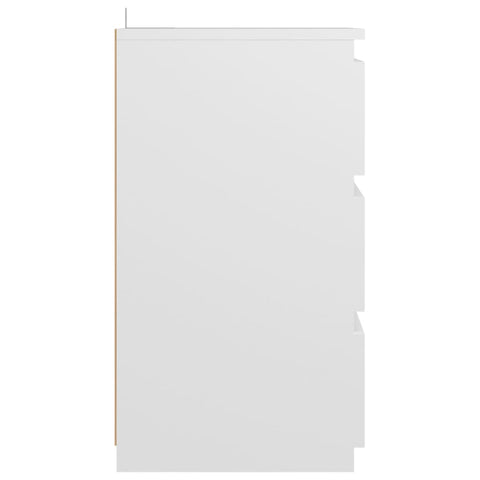 vidaXL Bed Cabinet White 40x35x62.5 cm Engineered Wood