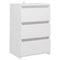 vidaXL Bed Cabinets 2 pcs White 40x35x62.5 cm Engineered Wood
