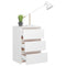 vidaXL Bed Cabinets 2 pcs White 40x35x62.5 cm Engineered Wood