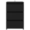 vidaXL Bed Cabinet Black 40x35x62.5 cm Engineered Wood