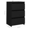 vidaXL Bed Cabinets 2 pcs Black 40x35x62.5 cm Engineered Wood