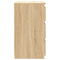 vidaXL Bed Cabinets 2 pcs Sonoma Oak 40x35x62.5 cm Engineered Wood
